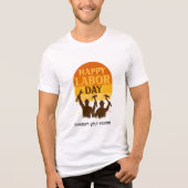 Retro Labor Day-sfeer Tri-Blend Shirt (Voorkant)