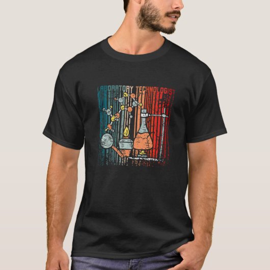 Retro laboratoriumtechnoloog Premium T-shirt (Voorkant)