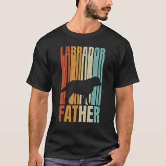 Retro Labrador Father Cool Dog Dad T-shirt