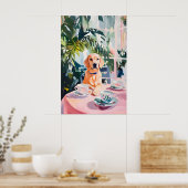 Retro Labrador Retriever Poster, Labrador Poster (Keuken)
