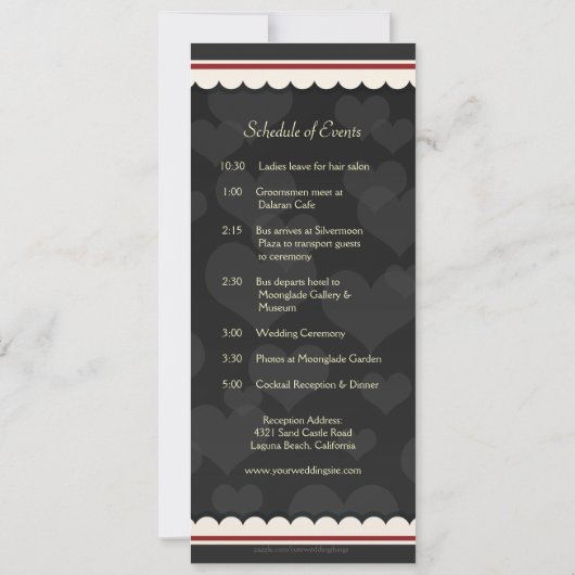 Retro Lacey Tortelduifjes Weddenschap Kaart (Achterkant)