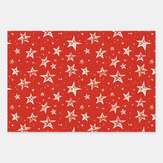 Retro  lachen santas inpakpapier (Voorkant 2)