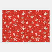 Retro  lachen santas inpakpapier vel (Voorkant 2)