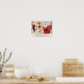  Retro Lady Confidentie en Motivatie Citaat Poster (Keuken)