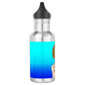 Retro Lady die de vogel overspoelt Waterfles (Links)