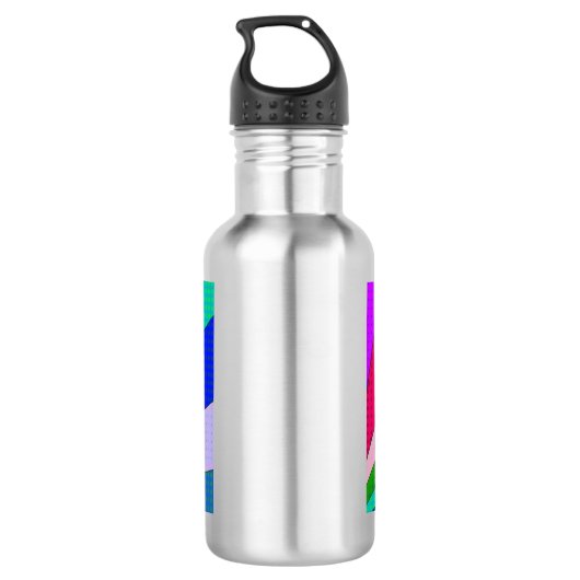 Retro Lady die de vogel overspoelt Waterfles (Achterkant)