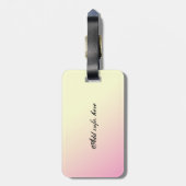 Retro Lady Figuur Skating Personalized Bagagelabel (Achterkant verticaal)