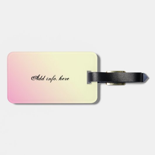  Retro Lady Figuur Skating Personalized Bagagelabel (Achterkant horizontaal)