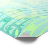 Retro Lady Life is een muzikaal Poster (Hoek)