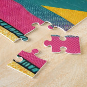 Retro Lady op Beach Dagdromen over Mode Legpuzzel (Zijkant)