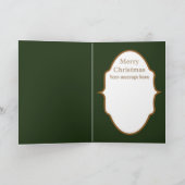 Retro  Lady Tekstkaart toevoegen Feestdagen Kaart (Binnen)