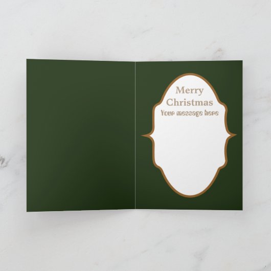 Retro  Lady Tekstkaart toevoegen Feestdagen Kaart (Binnen)