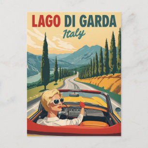 Retro Lago di Garda Italië Reizen Briefkaart