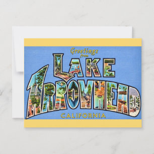 Retro Lake Arrowhead Briefkaart