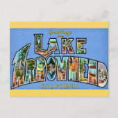 Retro Lake Arrowhead Briefkaart (Voorkant)