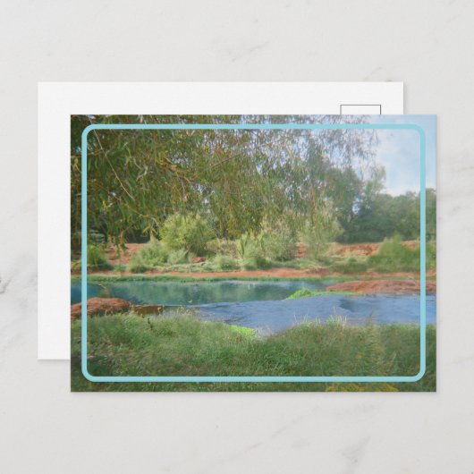 Retro Lake Briefkaart (Voorkant / Achterkant)