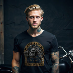 Retro Lake Erie Motorcycle T-shirt