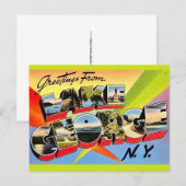 Retro Lake George Ansichtkaart Briefkaart (Voorkant / Achterkant)