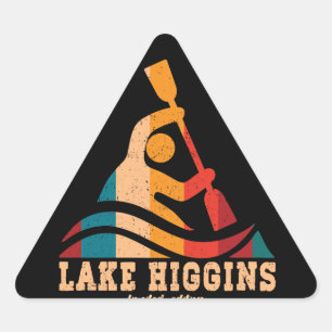 Retro Lake Higgins Kajakken Sticker