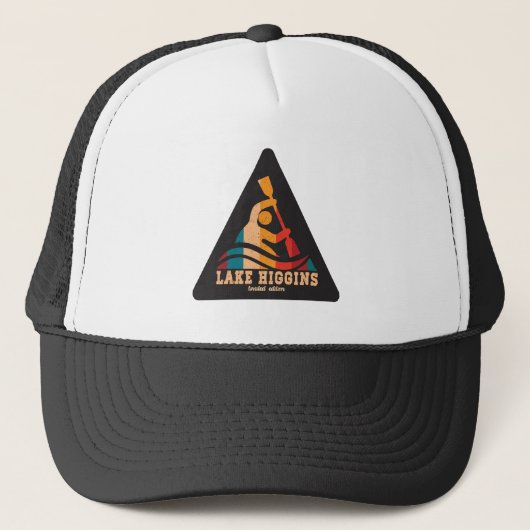 Retro Lake Higgins Kajakken Trucker Pet (Voorkant)
