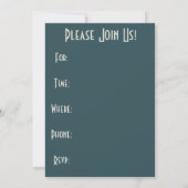 Retro Lake Michigan Beach Party Kaart (Achterkant)