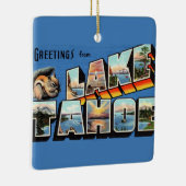 Retro Lake Tahoe Ornament (Rechts)
