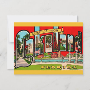 Retro Lakeland Florida Briefkaart