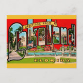 Retro Lakeland Florida Briefkaart (Voorkant)