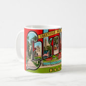 Retro Lakeland Florida Koffiemok (Voorkant links)