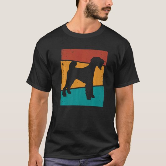 Retro Lakeland Terrier Dog T-shirt (Voorkant)