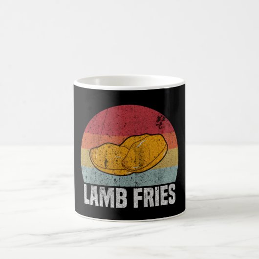 Retro Lamb Fries Cadeau Koffiemok (Center)