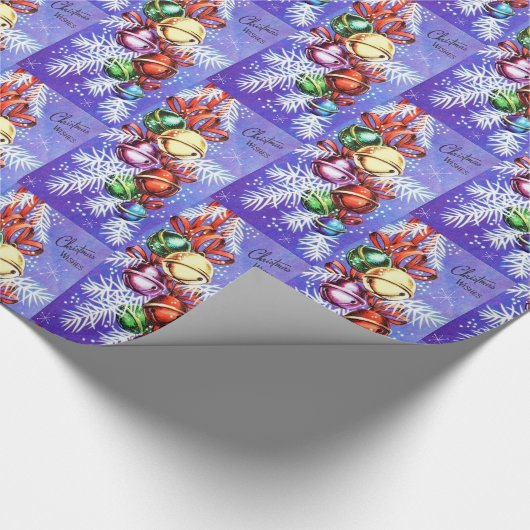  retro-lampen met kerstfeest cadeaupapier (Hoek)