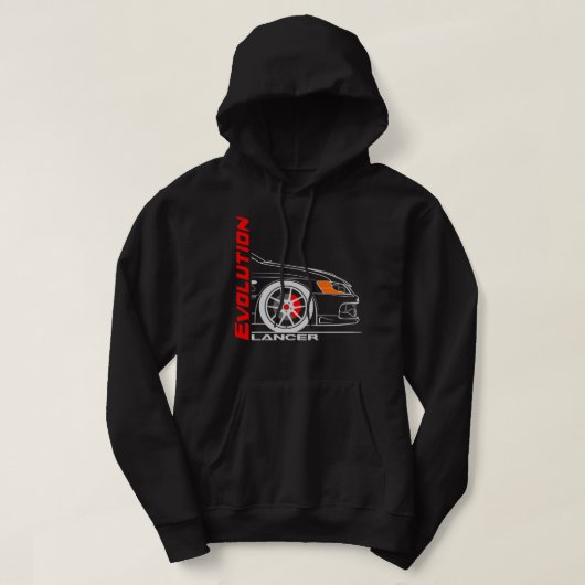 Retro Lancer Evolution Hoodie (Design voorkant)