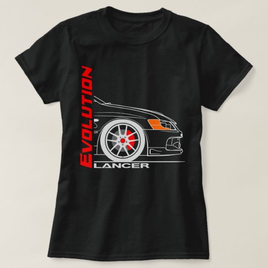 Retro Lancer Evolution T-shirt (Design voorkant)