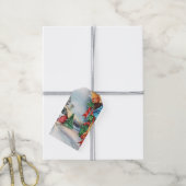 Retro  Land boerderij Kerst label Cadeaulabel (Met Touw)