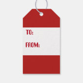 Retro  Land boerderij Kerst label Cadeaulabel (Achterkant)