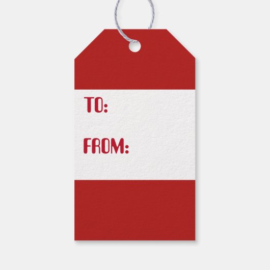 Retro  Land boerderij Kerst label Cadeaulabel (Achterkant)