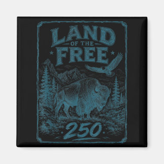 Retro land van de 250 jaar Amerikaanse adelaar Magneet