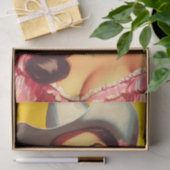 Retro Landelijke Vrouw Tissuepapier (Geschenk)