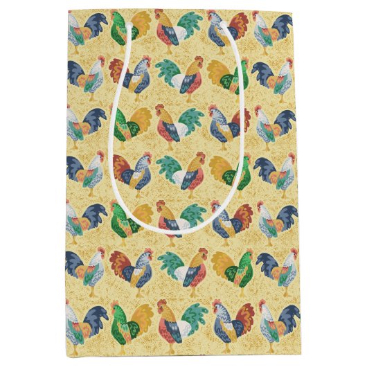 Retro Landhaan Medium Cadeauzakje (Voorkant)