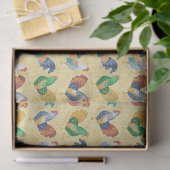 Retro Landhaan Tissuepapier (Geschenk)