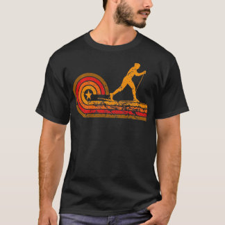 Retro langlaufer  skiën t-shirt