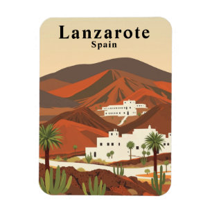 Retro Lanzarote Spanje Reissouvenir Magneet