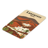 Retro Lanzarote Spanje Reissouvenir Magneet (Linkerzijde)