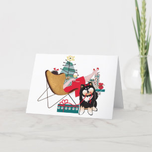 RETRO LAPPY FEESTDAGEN Fins Lapphund Art kaarten