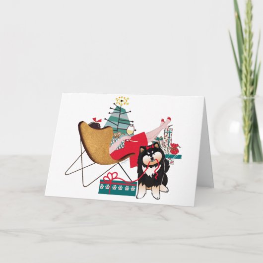 RETRO LAPPY HOLIDAYS  Finse Lapphond Kunst kaarten (Voorkant)
