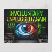 Retro Laptop Glitch weer onvrijwillig unplugged Briefkaart (Voorkant)