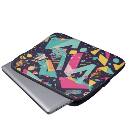 Retro Laptop Sleeve (Voorkant onderkant)