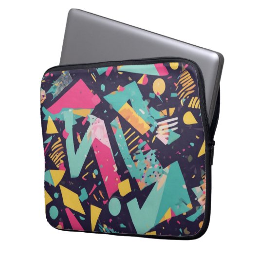 Retro Laptop Sleeve (Voorkant Links)
