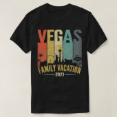 Retro  Las Vegas Family Vacation 2021 T-shirt (Design voorkant)